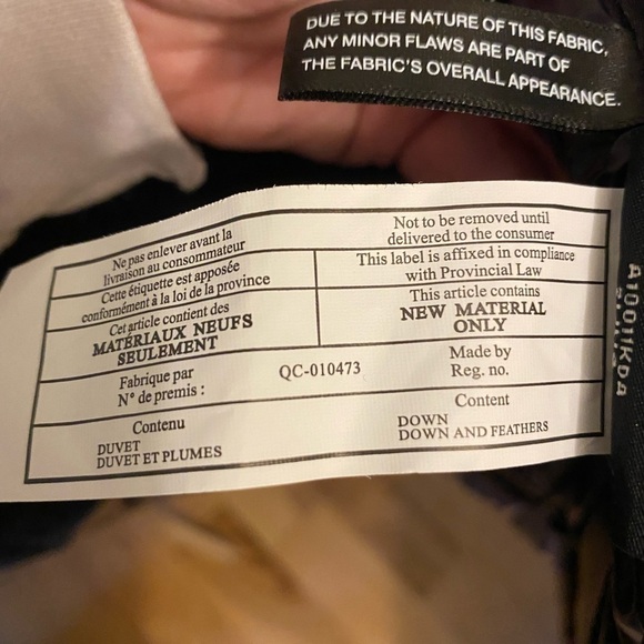 Aqua platinum down puffer jacket with removable hood xs - Picture 6 of 6